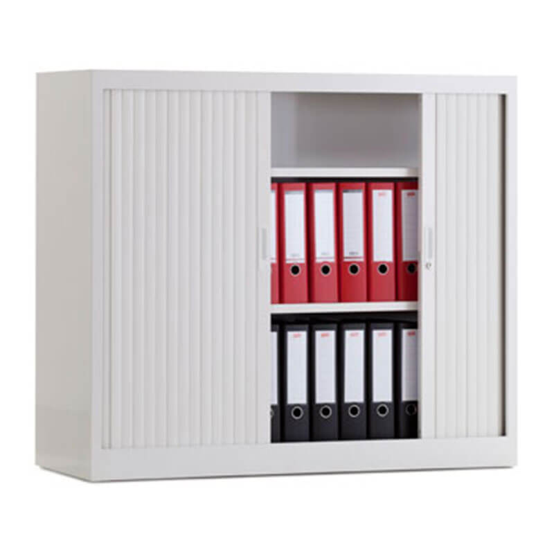 Documenten opbergen in roldeurkast